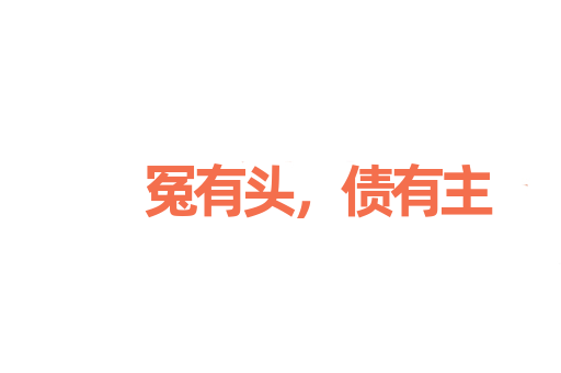 冤有头，债有主